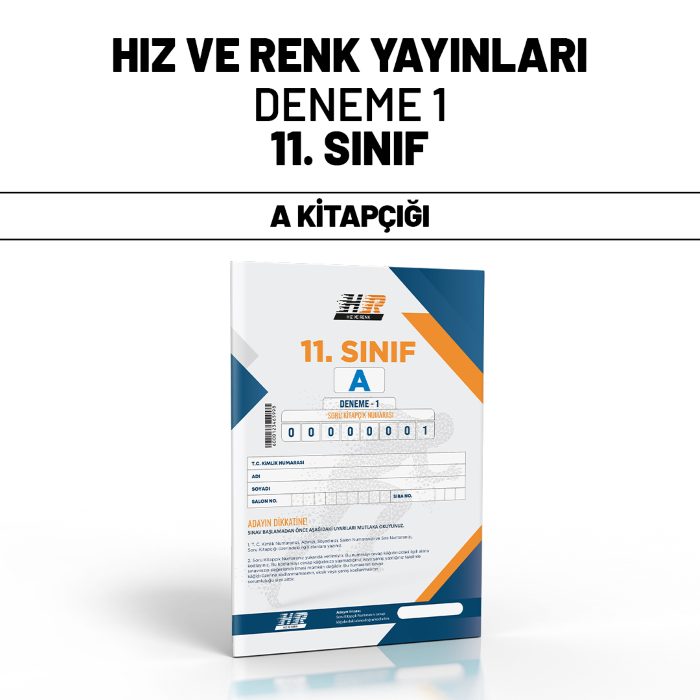 HIZ RENK 11.SINIF SÜREÇ ANALİZ SERİSİ 1-A - 25-26